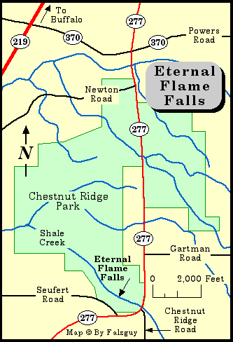 Eternal Flame Falls Map